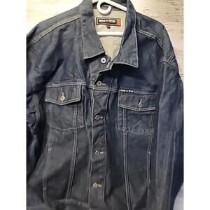 Vtg Beverly Hills Polo Club Jeans Jacket 90s Men's XXL Jean Dark Wash Cotton